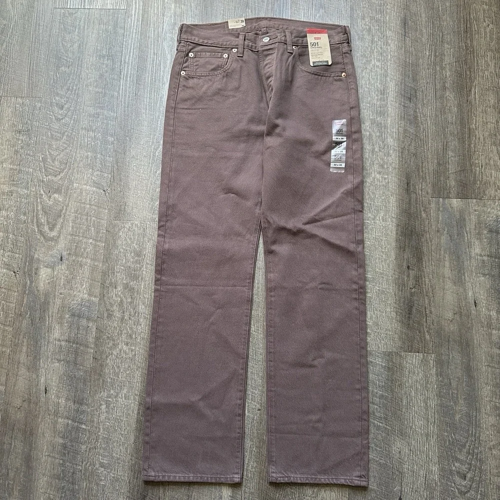 Levis‎ 501 Original Button Fly Jeans 32x30 Pants Light Brown NEW! DEADSTOCK